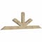 Ekena Millwork Saratoga Rough Sawn Timber Gable Bracket, Douglas Fir, 108"W x 31 1/2"H x 4"D x 6"F, 7/12 Pitch GBW108X31X0406SAR00RDF - alternate 3